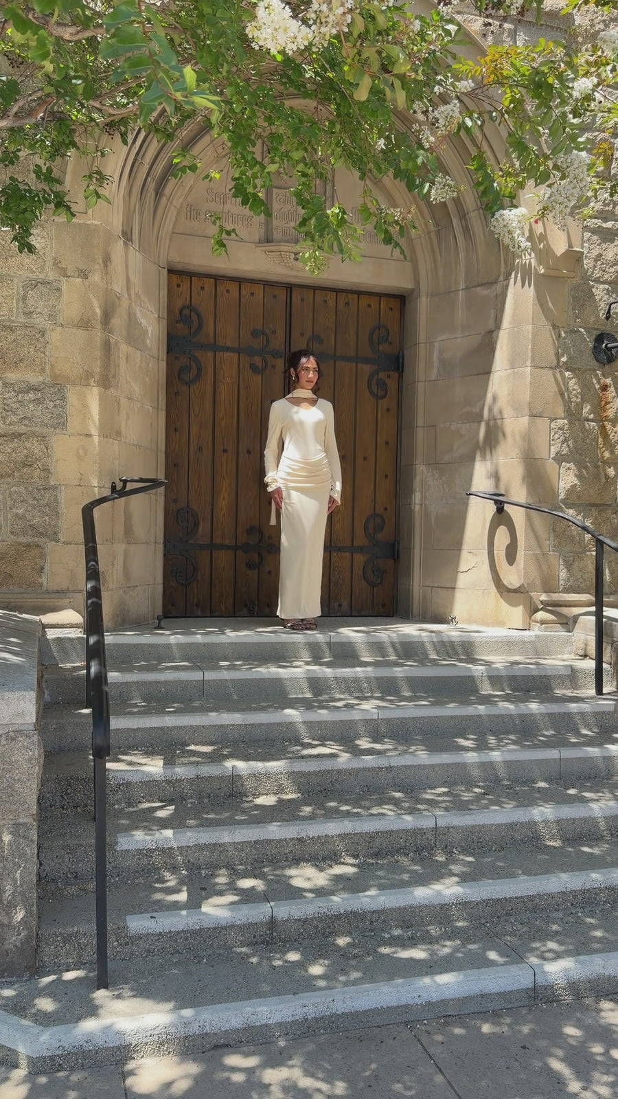 Reverie white dress product video